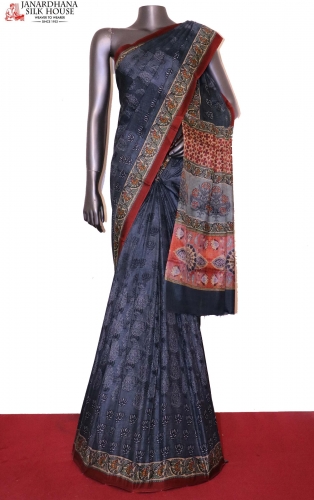 Exclusive Pure Printed Silk Saree